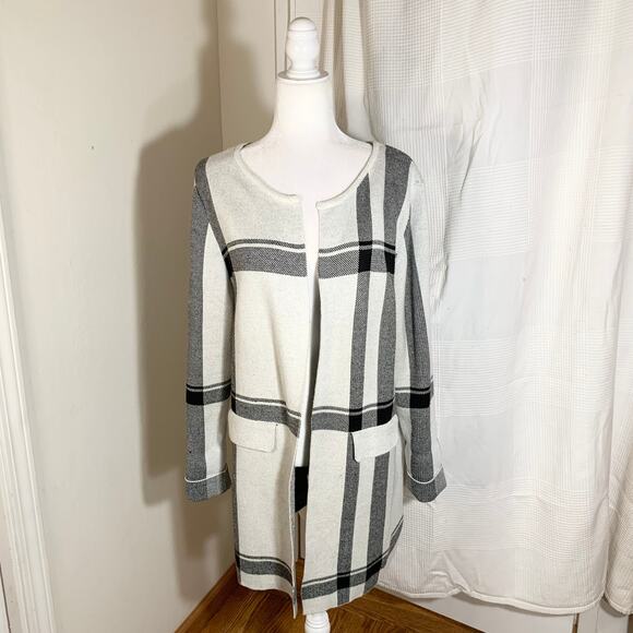 ELLE Long Sleeve Cardigan Open Front Size L - Picture 1 of 12